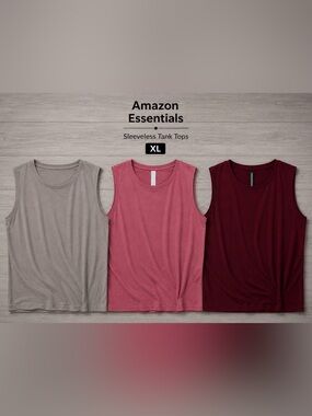 Women’s Tank Top Bundle | Set of 3 | Amazon Essentials | Size: XL